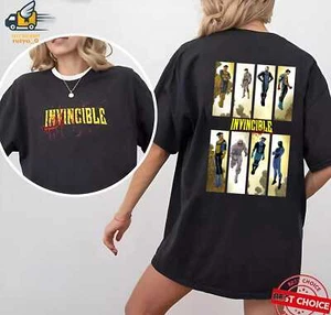 2 Sided Invincible Mark Superhero T Shirt, Superhero Costume, Comic Book Fan Gif - Picture 1 of 3