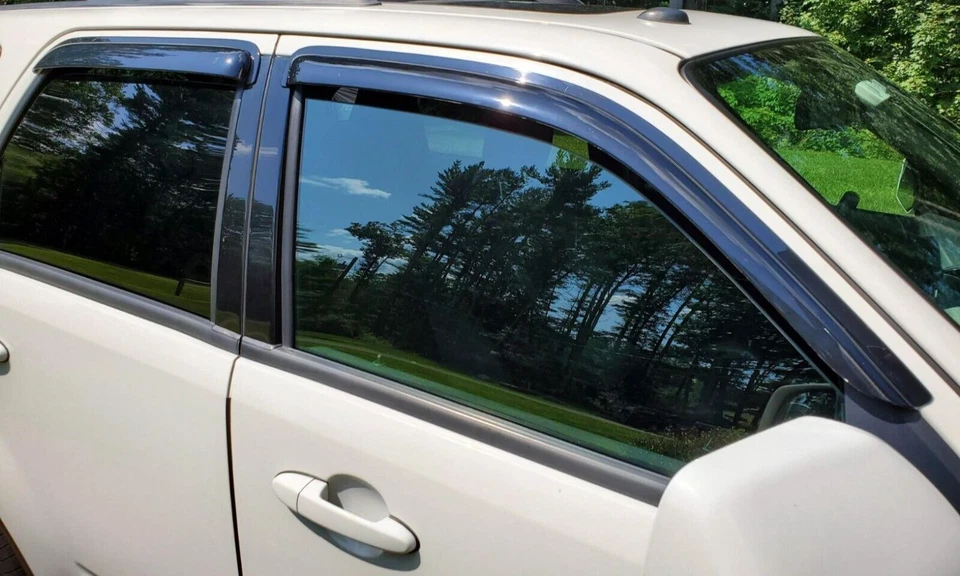 AVS Smoke 3M Tape-On Rain Guards Vent Visors Shade for 2001-2012 Ford Escape - Image 1 of 3