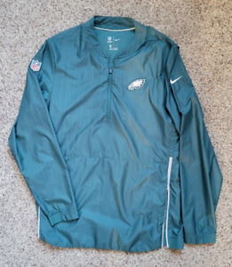 Nike NFL On Field Philadelphia Eagles Pullover Rainbreaker Jacket Adult M