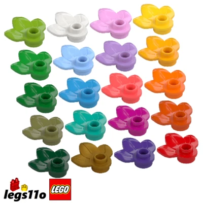 LEGO 32607 - Pack of 1x 2x 4x 8x - NEW Plate with 3 Plant Leaves Flower Petals - image 1 of 3