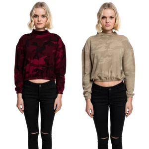 Urban Classics Ladies Camo Turtleneck Crew Damen Pullover Crewneck Camouflage - Bild 1 von 36