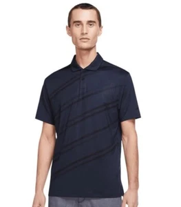 $65 Nike Dri-FIT Vapor Striped Golf Polo Shirt Navy Black Men’s Sz XL DH0805-451 - Picture 1 of 4