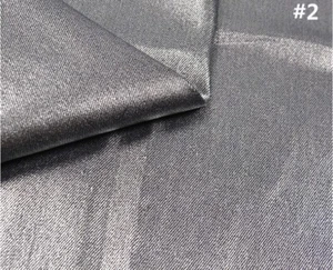 9.2oz Silver Foil Twill Weave Denim 2 Elastane Jeans Cloth Poly DenimJeansFabric - Picture 1 of 5