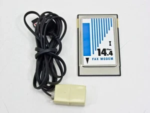 Intel 2T65 14.4 Kbps Fax Modem PCMCIA card for Laptop -- WITH Dongle - Picture 1 of 5