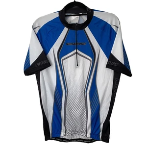 Camiseta deportiva de carreras de ciclismo azul con cremallera 1/4 de manga corta Nakamura talla grande L - Imagen 1 de 10