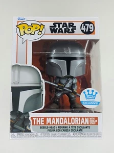 Funko Pop! Star Wars The Mandalorian with Beskar Staff Funko Exclusive New #479  - Picture 1 of 7