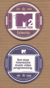 M2 (Musikfernsehen) SELTENE Werbeuntersetzer (2er Set) - Bild 1 von 2