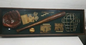 Vintage Geschichte der Baseball Box Vitrine... Babe Ruth/Umhängetasche Paige/Ty Cobbs - Bild 1 von 6
