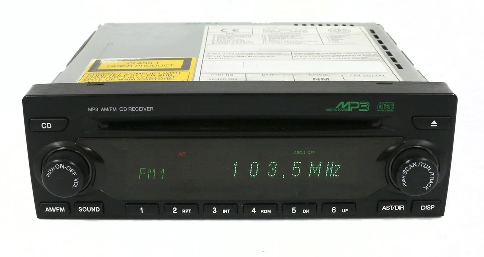 Chevrolet 2004-2011 Suzuki Pontiac Radio AM FM mp3 Single CD 96 408 394 UN0 UPK Foto 1 de 4