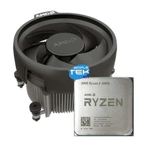 AMD RYZEN 5 3400G PROCESSORE CPU AM5 CON GPU INTEGRATA CON DISSIPATORE - Imagen 1 de 5