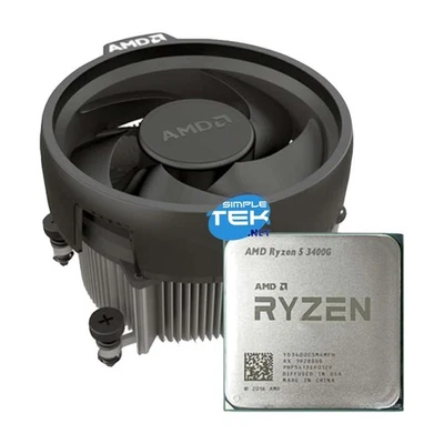 AMD RYZEN 5 3400G Processor CPU AM5 With Integrated GPU And Heatsink - Image 1 of 4