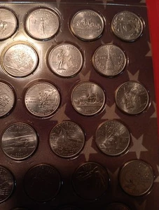 50 state quarters in info. book holder unc. condition - Picture 1 of 5