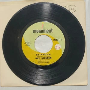 Ray Stevens ~ Gitrzan/ Bagpipes That's My Bag ~ Monument 45 RPM Record - Picture 1 of 4