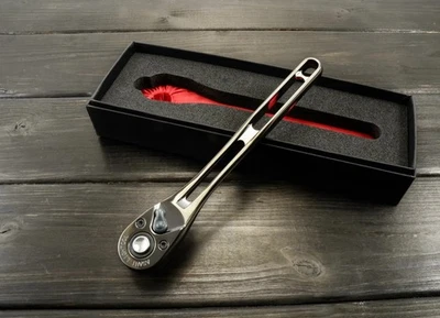 Asahi LVR3180K  3/8" dr. Quick-Release Ratchet BLACK Ion plating - USA Shipper - Image 1 of 4