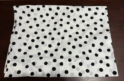 Pottery Barn Teen Emily & Merritt Black & White polka dot Standard pillow case - Image 1 of 4
