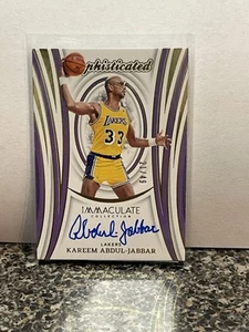2023-24 Panini Immaculate KAREEM ABDUL-JABBAR On-Card Auto /49 SSP Lakers - Picture 1 of 2