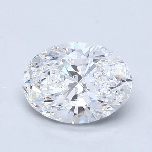 Ovalschliff 1,70 Karat zert. GIA natürlicher abgebauter Diamant lose D Farbe VVS1 Reinheit - Bild 1 von 2