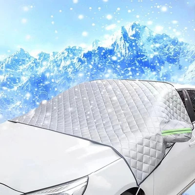 Windscreen Cover Window Screen Frost Ice Snow Sun Dust Protector for Car Van SUV - Image 1 of 4