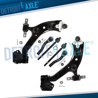 Brazos de control inferiores delanteros de 6 piezas con rótulas + barras de amarre para Honda CR-V 2015 2016 Foto 1 de 4