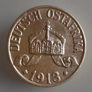 Germany East Africa 1 Heller 1913 A, Superb UNC - Picture 1 of 2