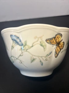 Lenox BUTTERFLY MEADOW  Rice /Cereal/Soup Bowl 5-5/8" Scalloped Rim 16oz NEW - Picture 1 of 6