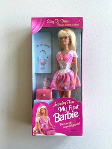 Muñeca My First Barbie Jewelry Divertida Mattel 16005 FÁCIL DE VESTIR 1996 Rubia De Colección - Imagen 1 de 7