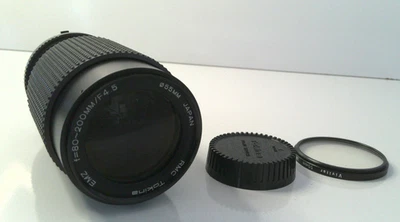 RMC Tokina 80-200mm f/4 Telephoto Zoom Lens Minolta MD Mount Manual Focus 55mm - Image 1 of 4
