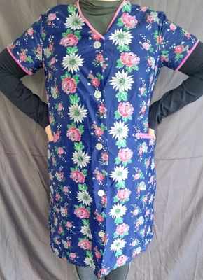 Nylon Dederon kittel schürze Vintage  Apron M 94 Original 70er Jahre - Bild 1 von 3