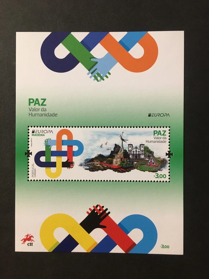 Portugal 2023 - Europa Peace, Madeira S/S MNH - Image 1 of 1