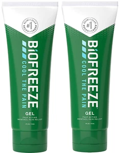 Biofreeze Pain Reliever Gel 4oz/118ml Cooling Topical Analgesic for Muscles x 2 - Picture 1 of 4