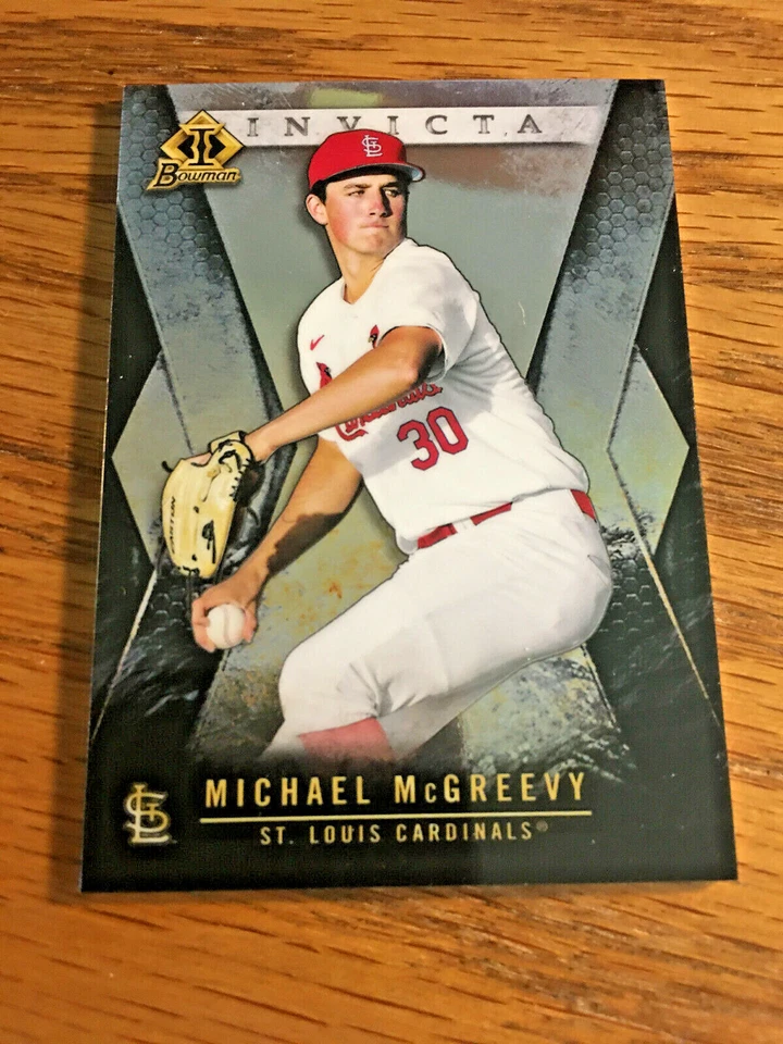 2021 Michael McGreevy Bowman INVICTA Insert Card - St. Louis Cardinals  - Image 1 of 1