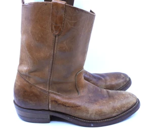 Double H 2555 Boots 10.5 D Wide Ranchwell Pecos Pull On Western Nailseat Campus - Picture 1 of 6
