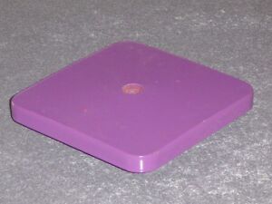 Used Purple Candy Machine Metal Lid. 6 1/4" Inner Diameter Square * Nice *