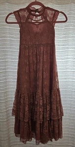 Beautiful sold out purple lace girls joyfolie dress Size 7 - Picture 1 of 4
