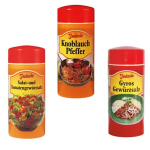 Salat-, Knoblauchpfeffer und Gyrosgewürz im 3er Set - Indasia (21,54 EUR/kg) - Bild 1 von 1