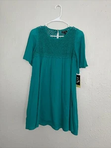 art class Girls Green Sun Dress L 10/12 - Picture 1 of 4