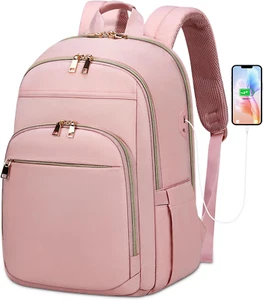 Laptop Backpack for Women 15.6 Inch Travel Backpack with USB Port, Lightweight S - Picture 1 of 12