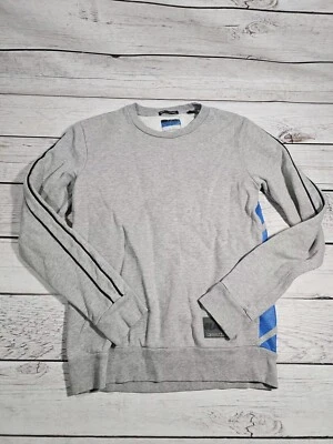 Sudadera Scotch & Soda Para Hombre Pequeña Gris Cuello Redondo Pullover Manga Larga Azul S9 Foto 1 de 4