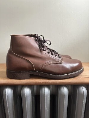 Botas Chukka De Colección Para Hombre 8.5 M Cuero Marrón Con Nueva Suela Vibram Foto 1 de 4
