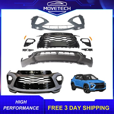 For 2021-2023 Chevy Trailblazer RS Complete Front Bumper Cover Kit W/o Fog Light - Image 1 of 3
