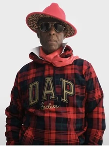 NEW Dapper Dan GAP DAP Harlem Red Plaid Tartan Hoodie Limited Edition XLT XLarge - Picture 1 of 5