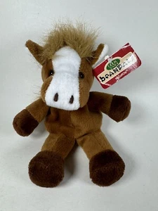 Kellytoy Farmyard Beanpals Plush Philly Horse Brown With Tag 7" 1996 Vintage - Picture 1 of 12