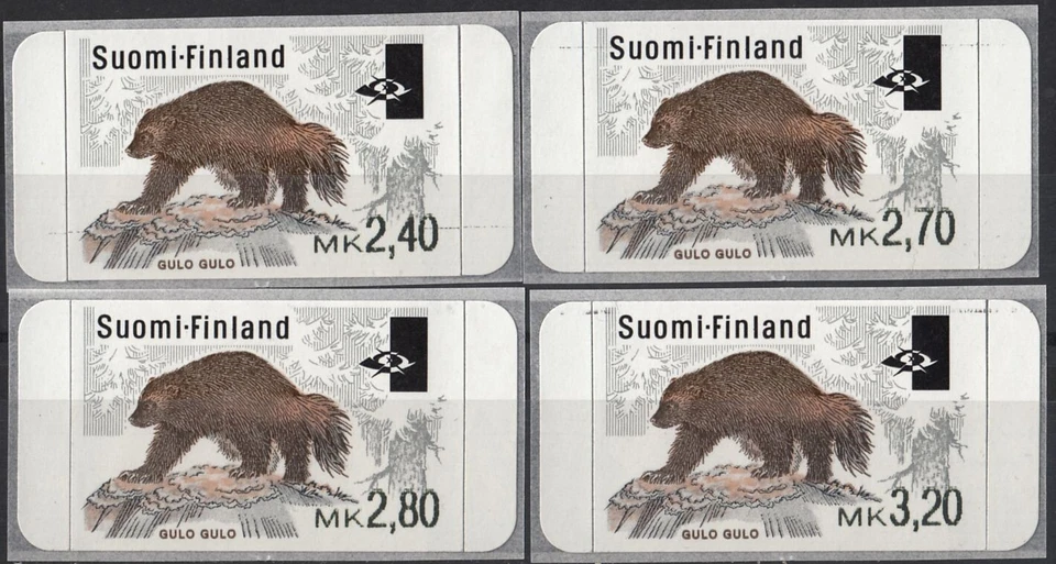Wolverine Frama ATM 31 Lapland Endangered Wild Animal Finland Mint MNH Set 1995 - Image 1 of 1