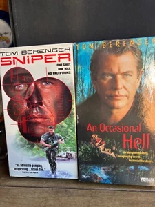 lot of 2 Tom Bberenger VHS movie Sniper/ An Occasional Hell - Picture 1 of 2