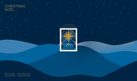 2022 Canada Christmas Nativity First Day Cover Manger Star Wise Men Cover