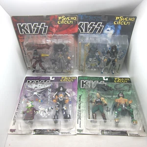 KISS PSYCHO CIRCUS Complete Set Of 4 Action Figures 1998 McFarlane Toys Sealed - Picture 1 of 6