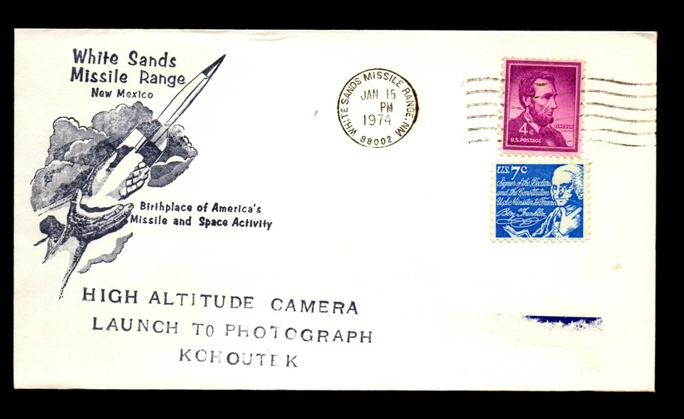 Kohoutek 1974 cámara de gran altitud misil - arenas blancas caché negro - L31539 Foto 1 de 2