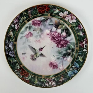 Lena Liu’s Hummingbird Treasury The Anna’s Hummingbird 2nd Issue Framed Plate - Picture 1 of 13