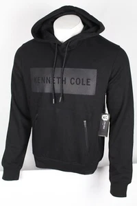 Kenneth Cole Men's Hoodie Mobility Fleece Medium Black Sweatshirt KF9F588BLK - Picture 1 of 5