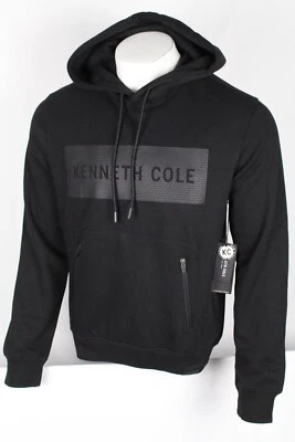 Sudadera con capucha para hombre Kenneth Cole movilidad polar mediana negra KF9F588BLK Foto 1 de 4